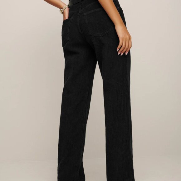 NWT Reformation Val 90s Mid Rise Straight Corduroy Pants - Picture 3 of 5